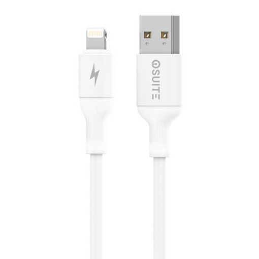 صورة iOsuite TPE Cable (USB-A) TO (Lightning) - 2.1A - 1M length - White - DC11 - Special Offer