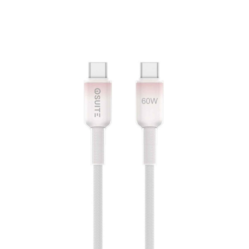 Picture of iOsuite PVC housing (USB-C) TO (USB-C) Gradient Clear Cable - 60W - 1.2M - Pink