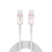 Picture of iOsuite PVC housing (USB-C) TO (USB-C) Gradient Clear Cable - 60W - 1.2M - Pink