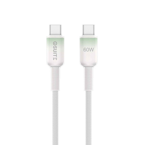 Picture of iOsuite PVC housing (USB-C) TO (USB-C) Gradient Clear Cable - 60W - 1.2M - Green