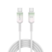 Picture of iOsuite PVC housing (USB-C) TO (USB-C) Gradient Clear Cable - 60W - 1.2M - Green