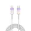 Picture of iOsuite PVC housing (USB-C) TO (USB-C) Gradient Clear Cable - 60W - 1.2M - PurPle