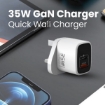 صورة آي أو سويت شاحن جداري بقوة 35 وات يدعم الشحن السريع مع وجود 2 منفذ للشحن