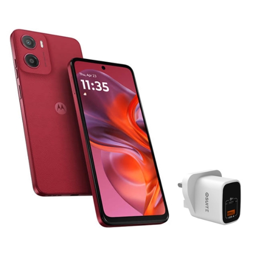 صورة موتورولا جي 05 - الجيل الرابع - 4+128 جيجابايت - أحمر - عرض خاص