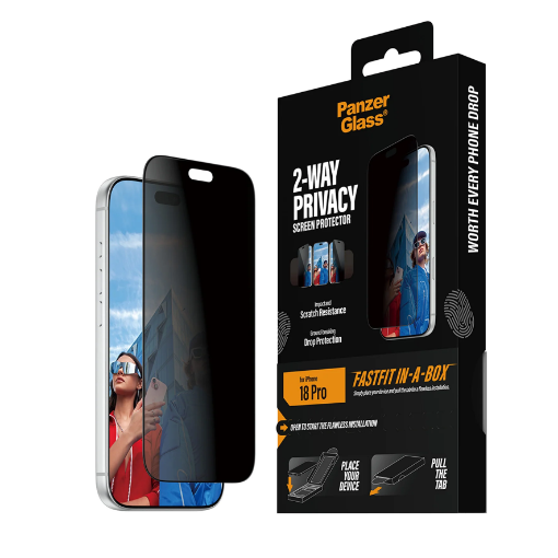 صورة حامى شاشة PanzerGlass ايفون 18 برو - Privacy